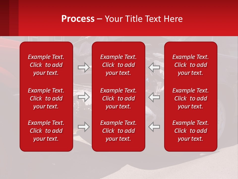 A Car That Is In The Back Of A Truck PowerPoint Template