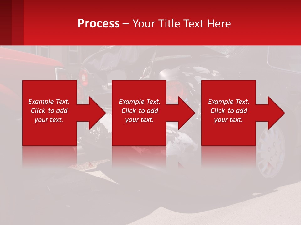 A Car That Is In The Back Of A Truck PowerPoint Template