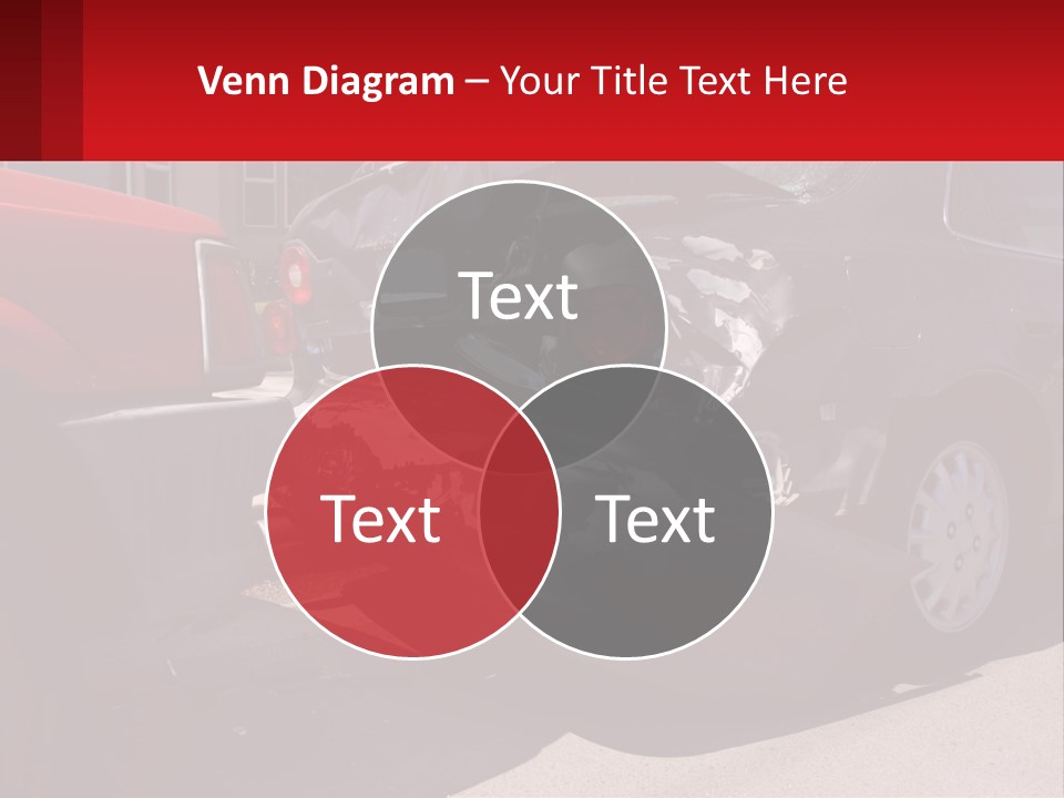 A Car That Is In The Back Of A Truck PowerPoint Template