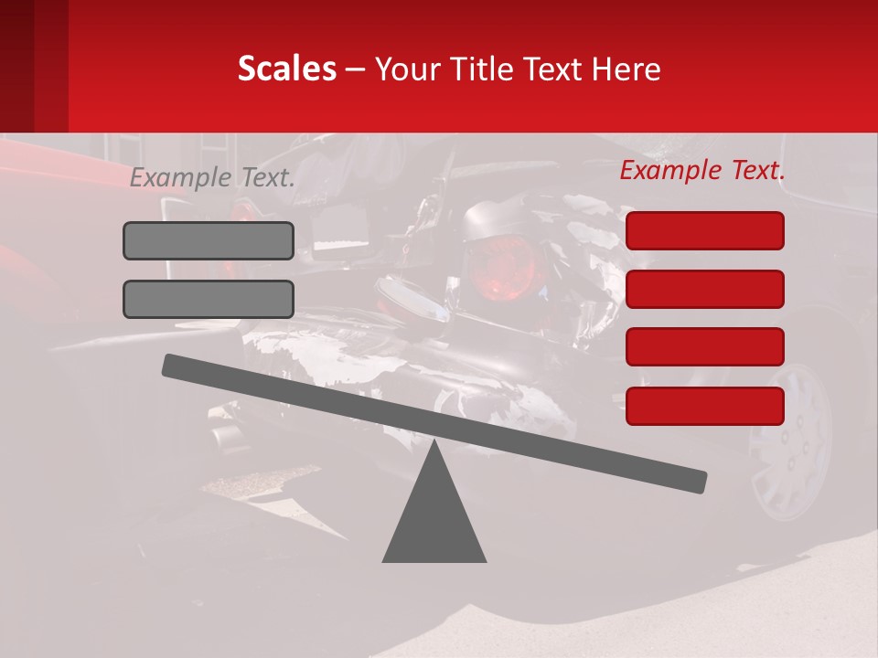 A Car That Is In The Back Of A Truck PowerPoint Template