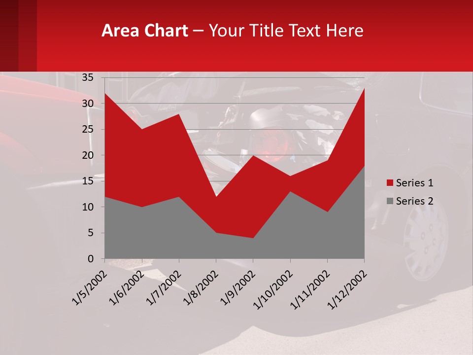 A Car That Is In The Back Of A Truck PowerPoint Template