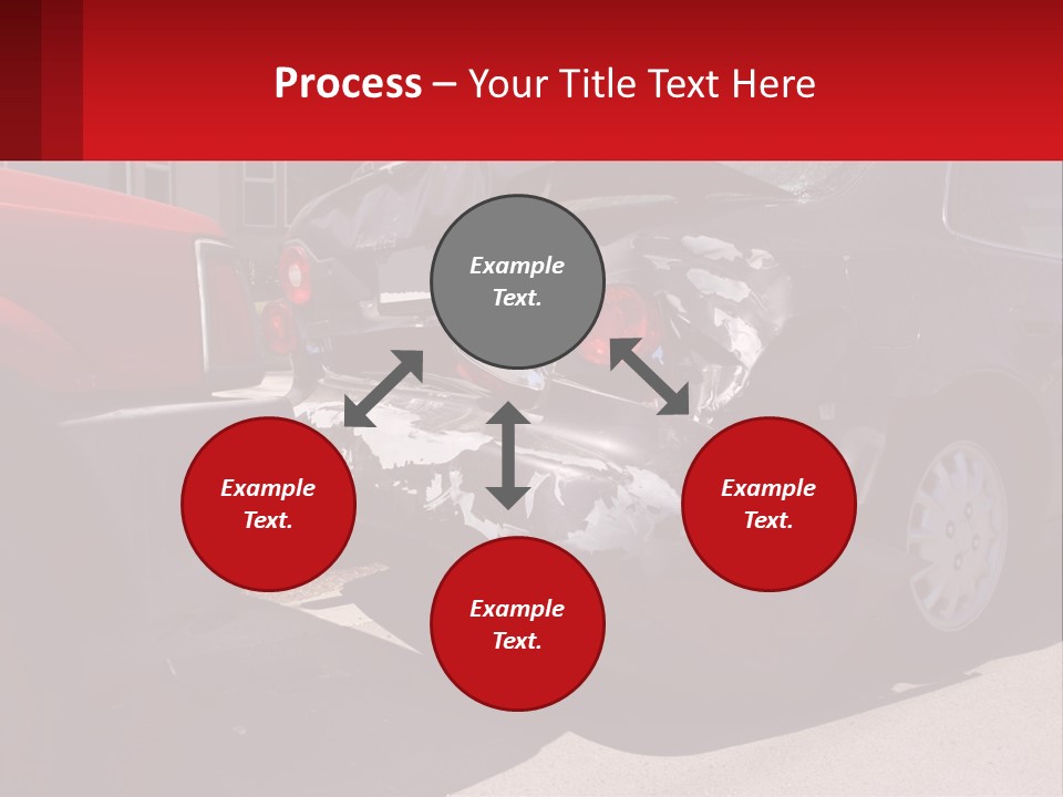 A Car That Is In The Back Of A Truck PowerPoint Template