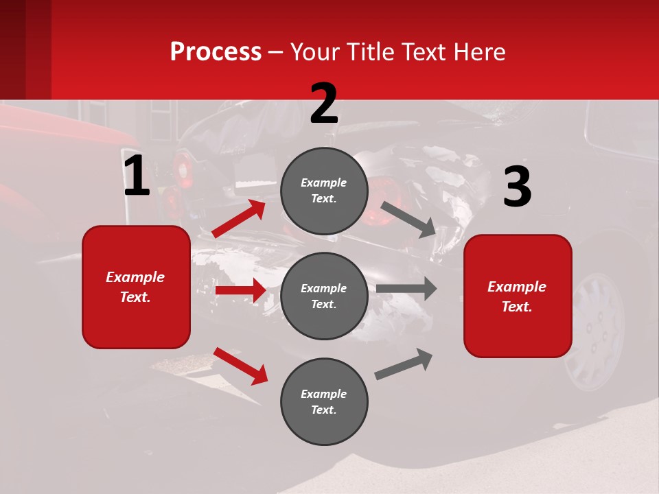 A Car That Is In The Back Of A Truck PowerPoint Template