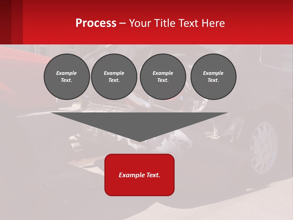 A Car That Is In The Back Of A Truck PowerPoint Template
