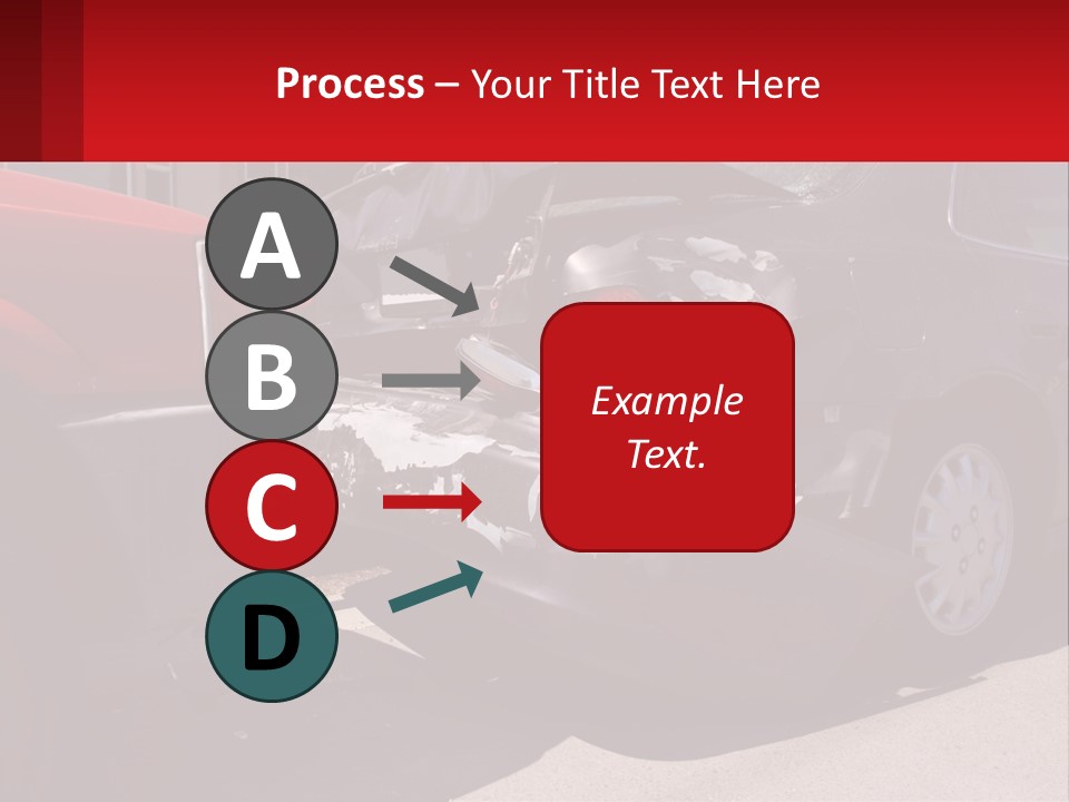 A Car That Is In The Back Of A Truck PowerPoint Template