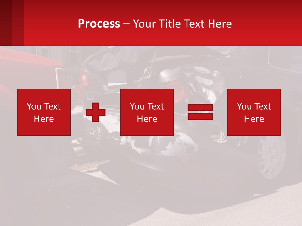 A Car That Is In The Back Of A Truck PowerPoint Template