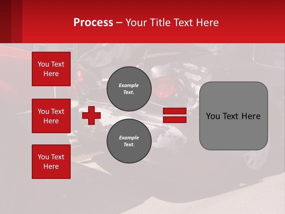 A Car That Is In The Back Of A Truck PowerPoint Template