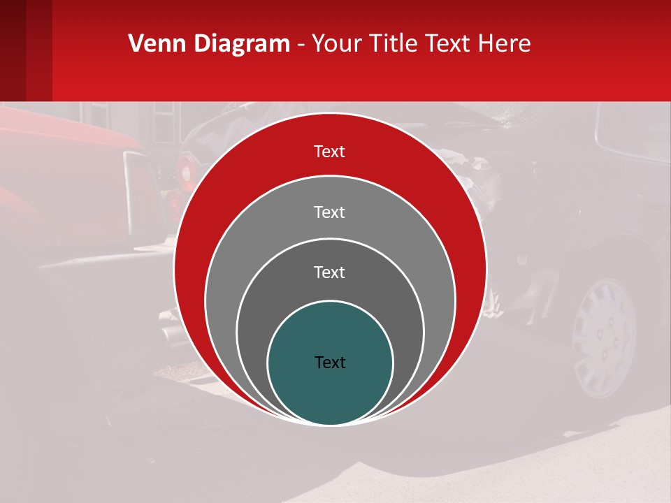 A Car That Is In The Back Of A Truck PowerPoint Template