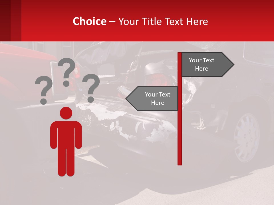 A Car That Is In The Back Of A Truck PowerPoint Template