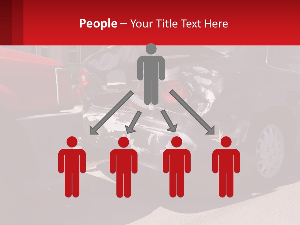 A Car That Is In The Back Of A Truck PowerPoint Template