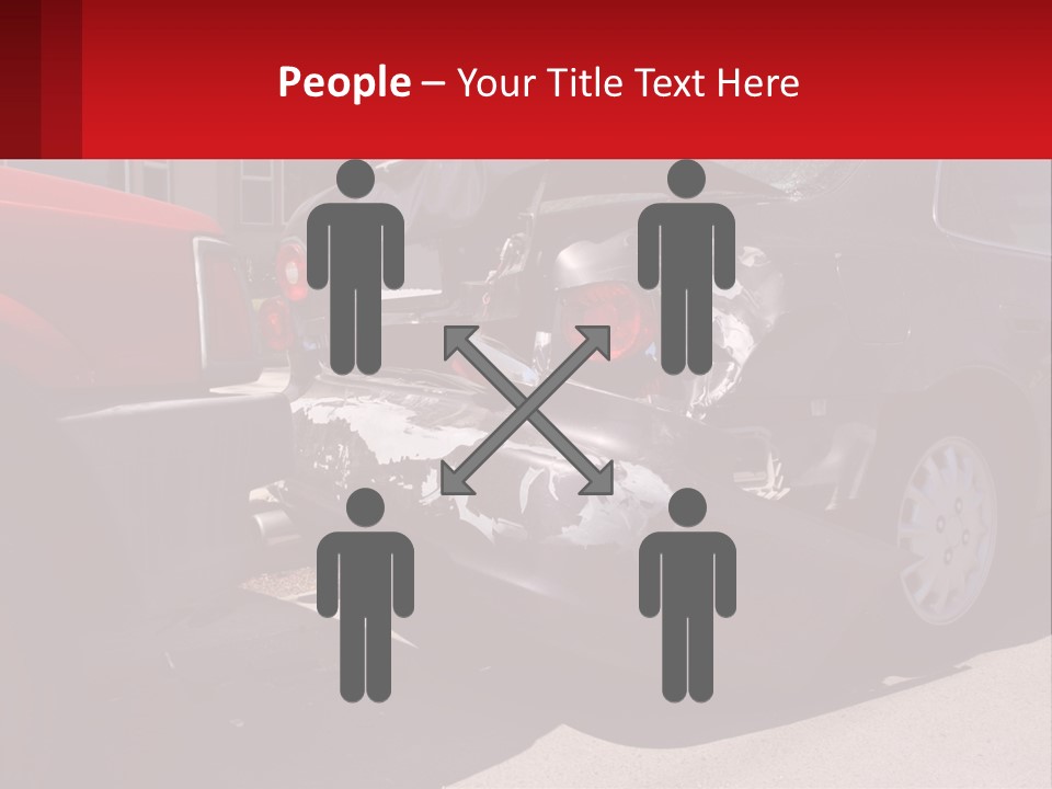 A Car That Is In The Back Of A Truck PowerPoint Template