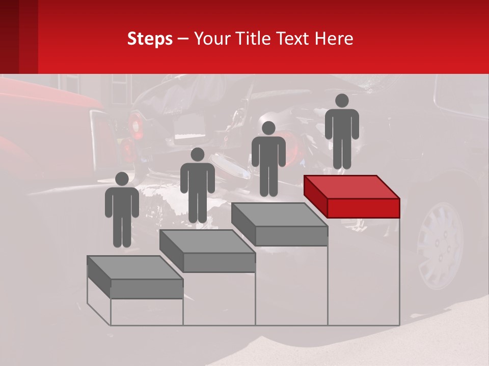 A Car That Is In The Back Of A Truck PowerPoint Template
