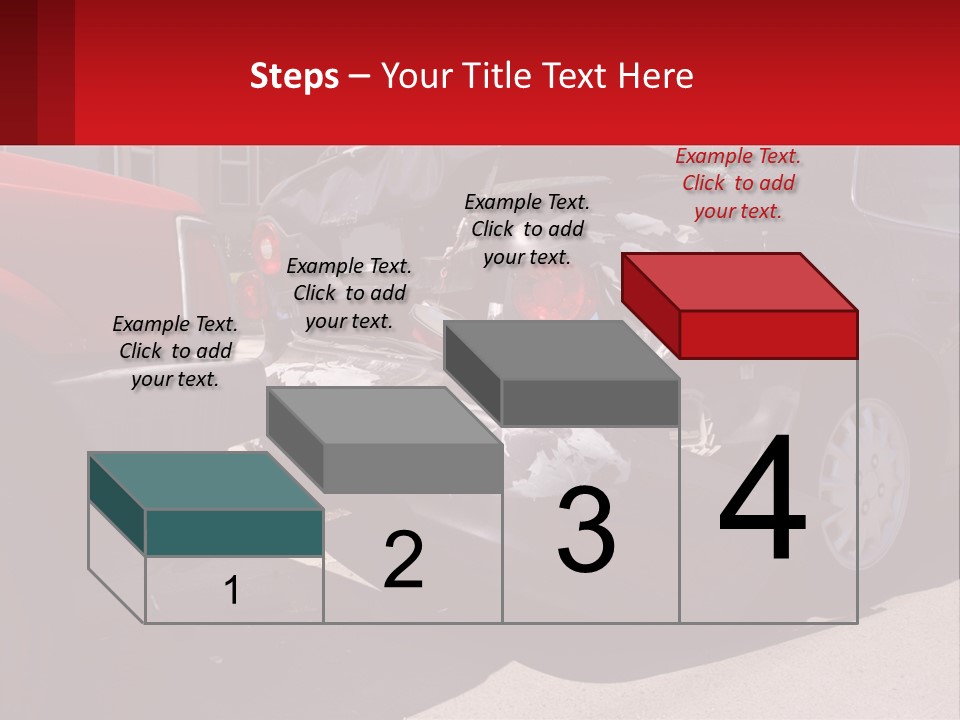 A Car That Is In The Back Of A Truck PowerPoint Template