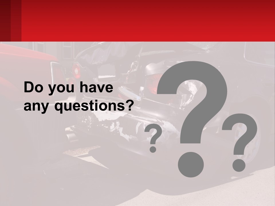 A Car That Is In The Back Of A Truck PowerPoint Template