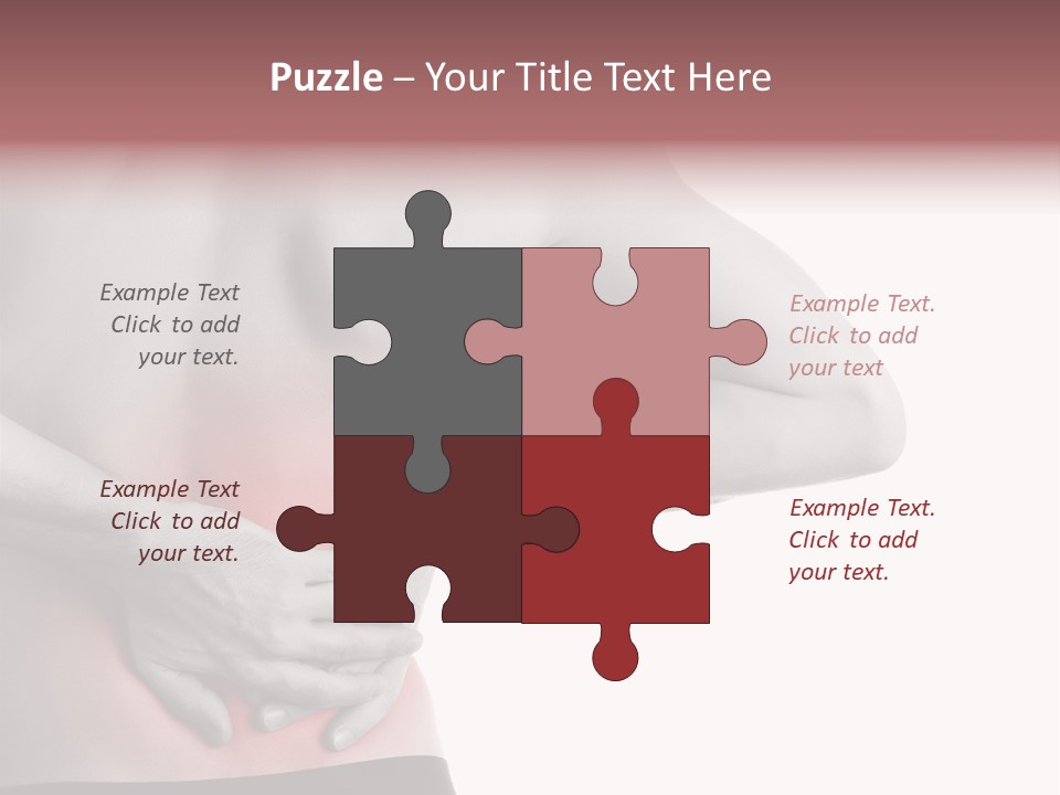 A Man Holding His Back In Pain Powerpoint Presentation PowerPoint Template