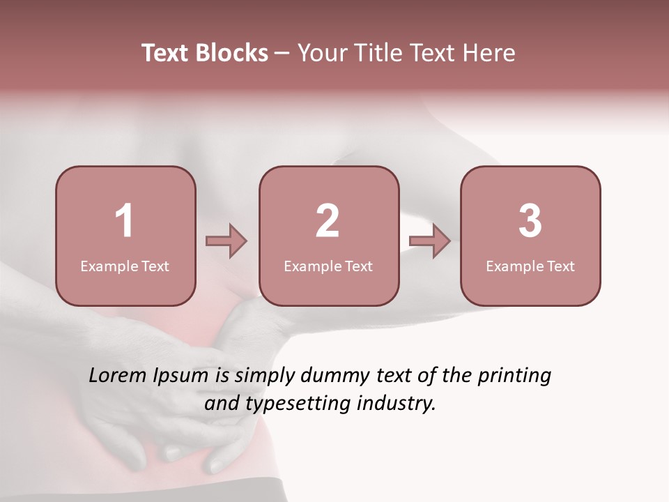 A Man Holding His Back In Pain Powerpoint Presentation PowerPoint Template