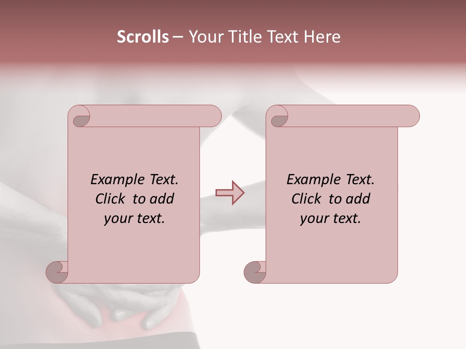 A Man Holding His Back In Pain Powerpoint Presentation PowerPoint Template