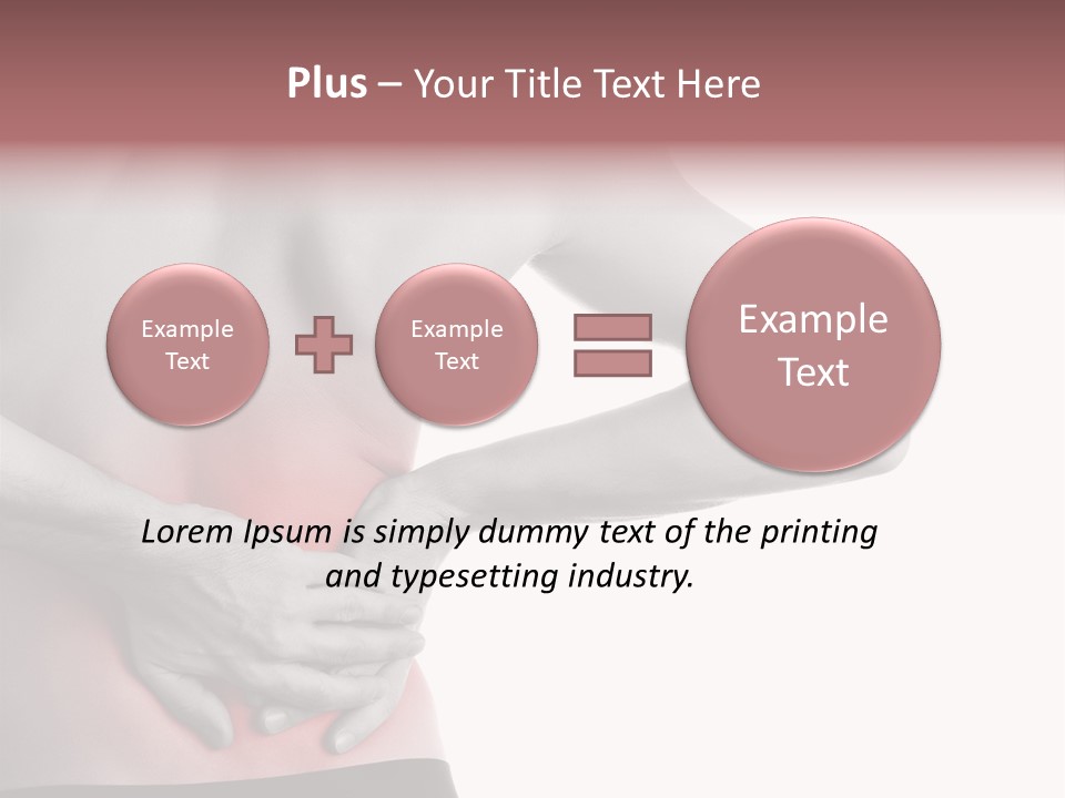 A Man Holding His Back In Pain Powerpoint Presentation PowerPoint Template