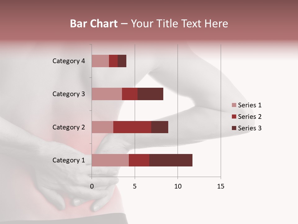 A Man Holding His Back In Pain Powerpoint Presentation PowerPoint Template