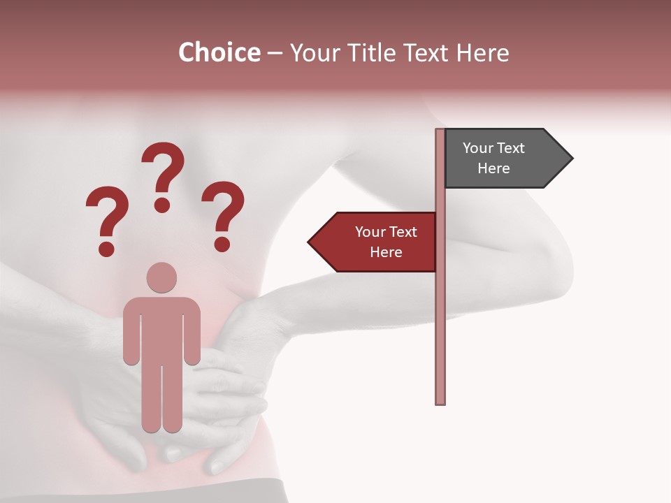 A Man Holding His Back In Pain Powerpoint Presentation PowerPoint Template