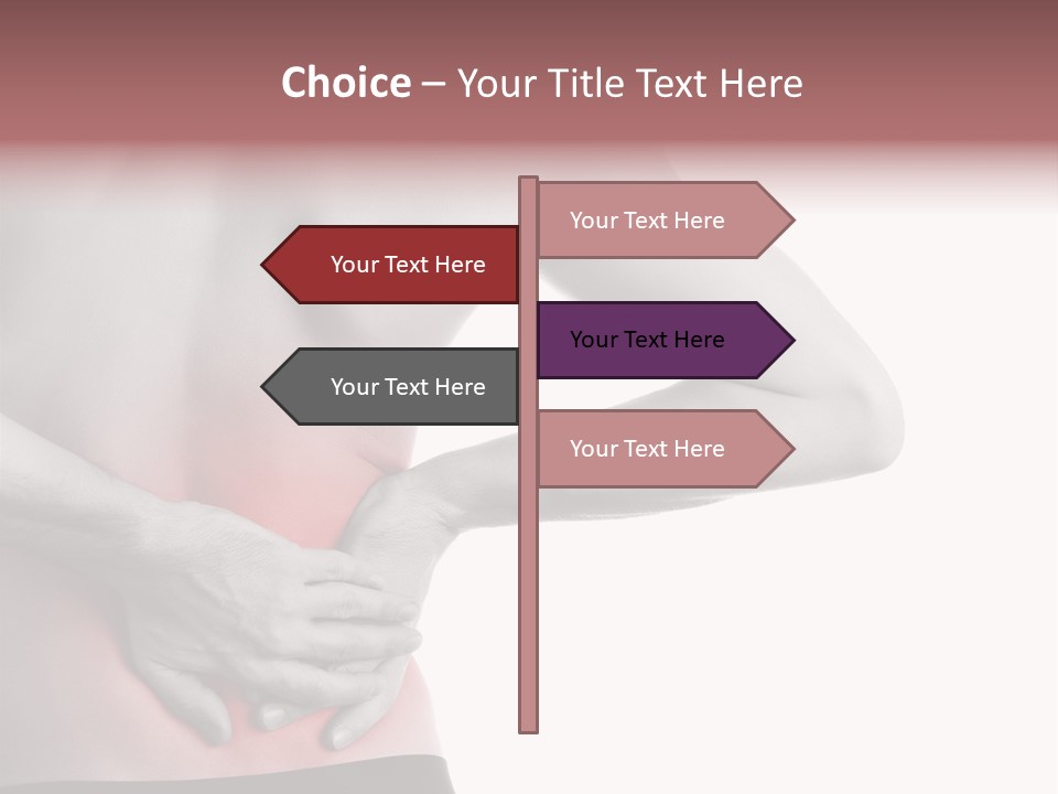 A Man Holding His Back In Pain Powerpoint Presentation PowerPoint Template