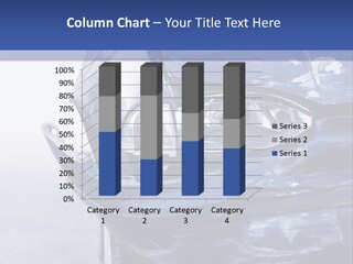 A Car That Has Been Smashed In Half On The Road PowerPoint Template