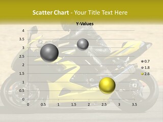 A Person Riding A Yellow Motorcycle On A Road PowerPoint Template