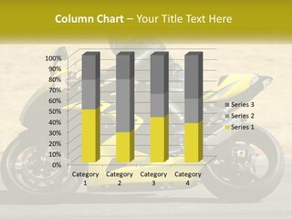 A Person Riding A Yellow Motorcycle On A Road PowerPoint Template