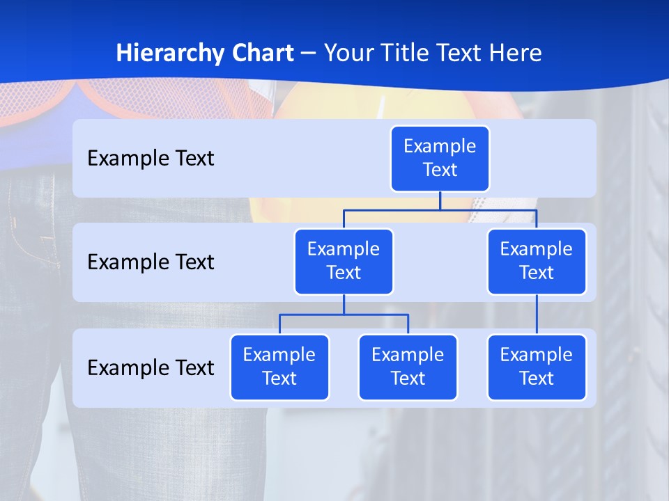 A Man In A Hard Hat Is Holding A Yellow Hard Hat PowerPoint Template