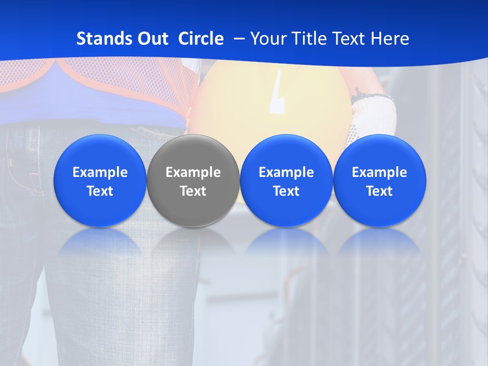 A Man In A Hard Hat Is Holding A Yellow Hard Hat PowerPoint Template