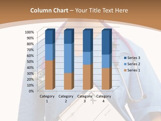 A Woman Doctor In Scrubs Holding A Clipboard PowerPoint Template