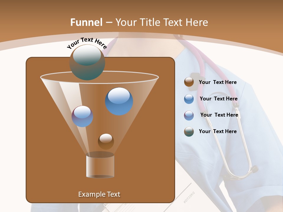 A Woman Doctor In Scrubs Holding A Clipboard PowerPoint Template