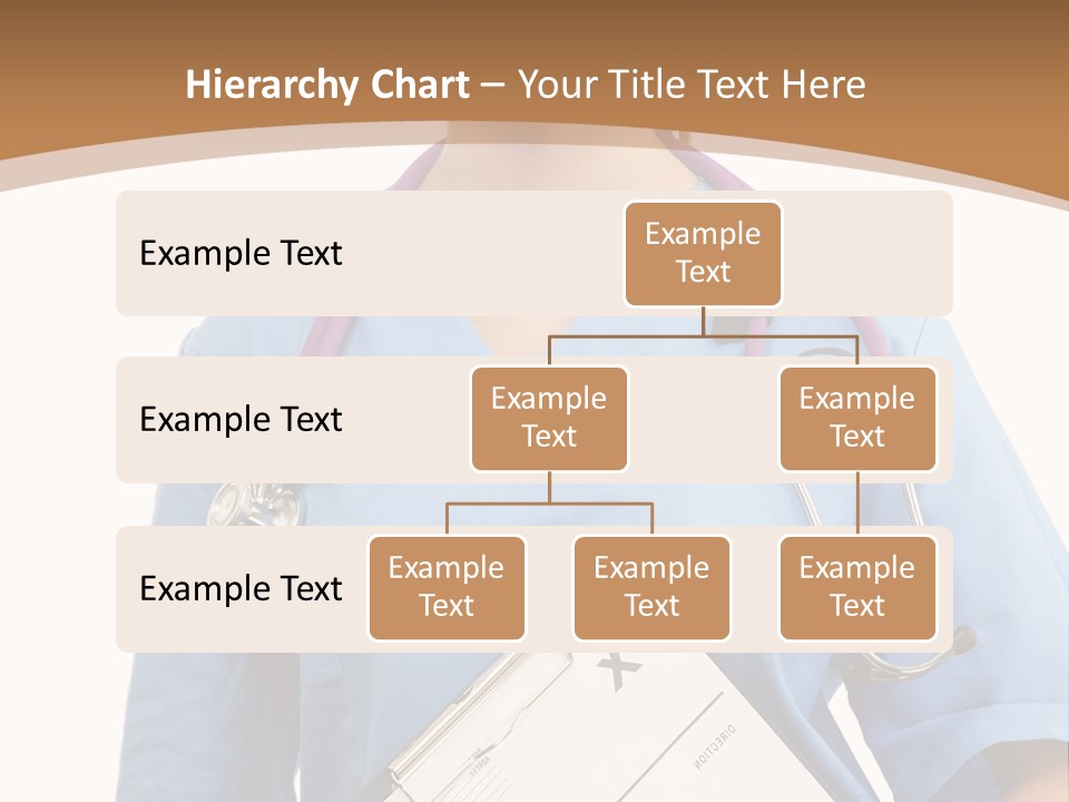 A Woman Doctor In Scrubs Holding A Clipboard PowerPoint Template