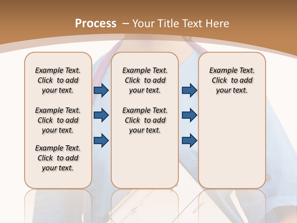 A Woman Doctor In Scrubs Holding A Clipboard PowerPoint Template