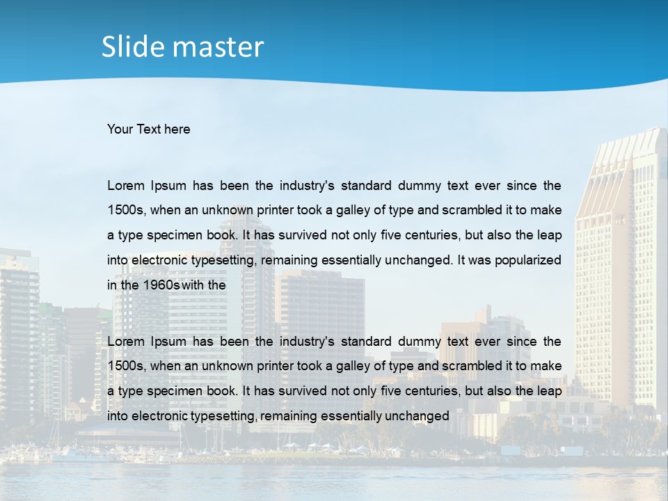A City Under Water Powerpoint Presentation Template PowerPoint Template