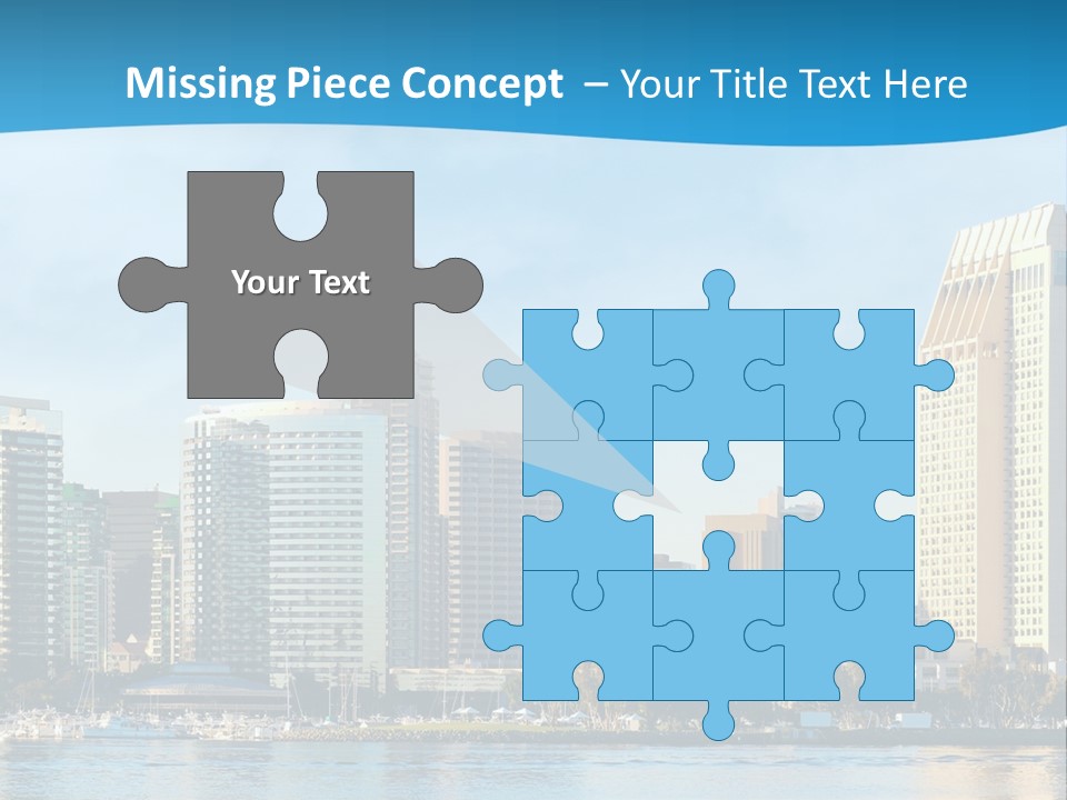 A City Under Water Powerpoint Presentation Template PowerPoint Template