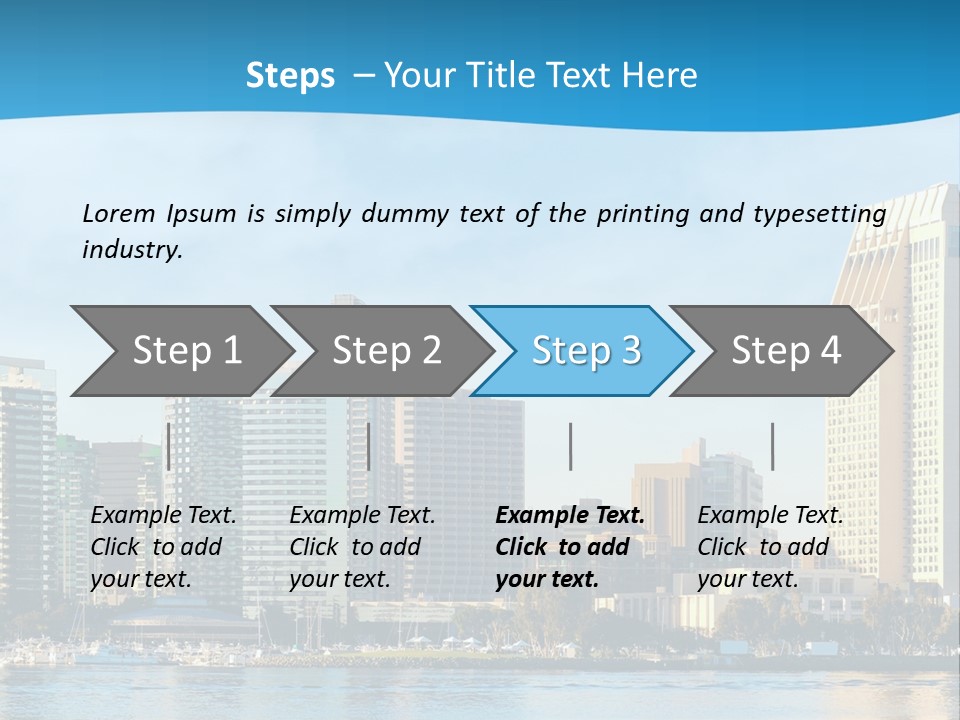 A City Under Water Powerpoint Presentation Template PowerPoint Template