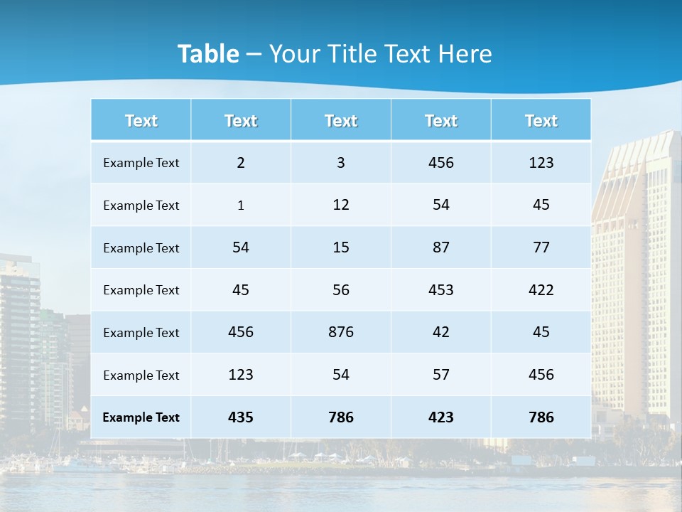 A City Under Water Powerpoint Presentation Template PowerPoint Template