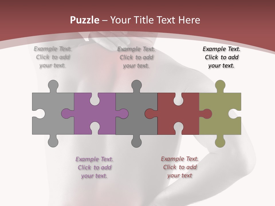 A Man Holding His Back In Pain Powerpoint Presentation PowerPoint Template