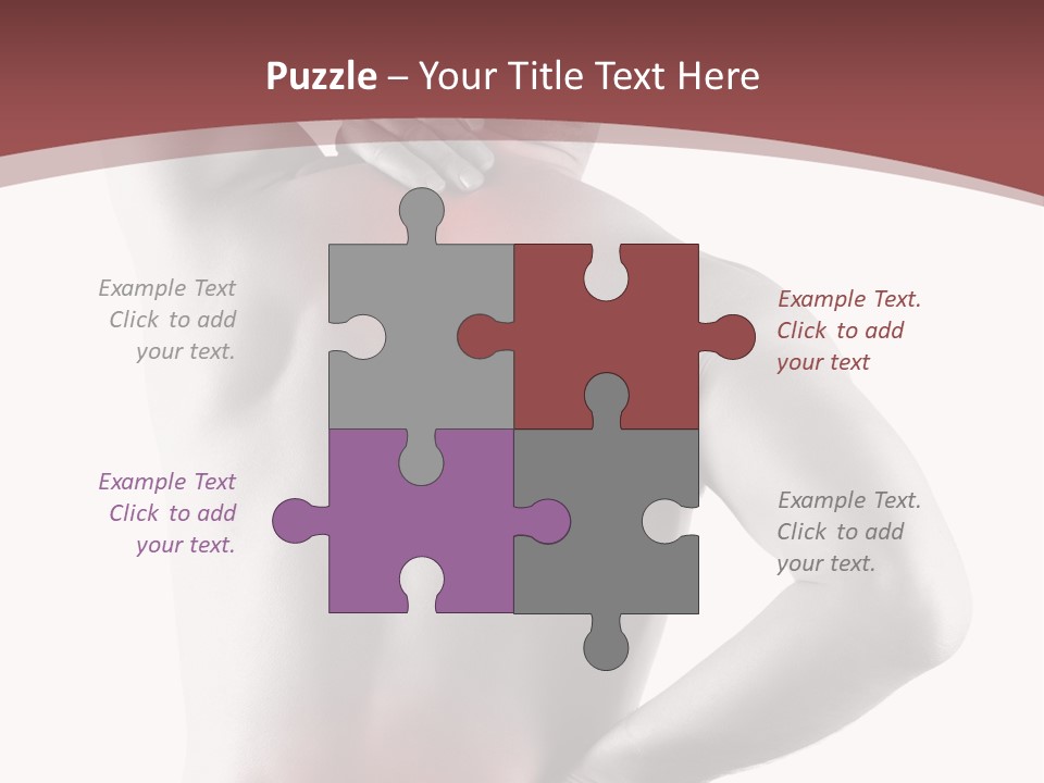 A Man Holding His Back In Pain Powerpoint Presentation PowerPoint Template