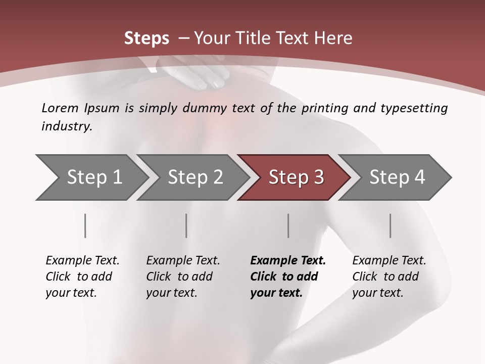 A Man Holding His Back In Pain Powerpoint Presentation PowerPoint Template