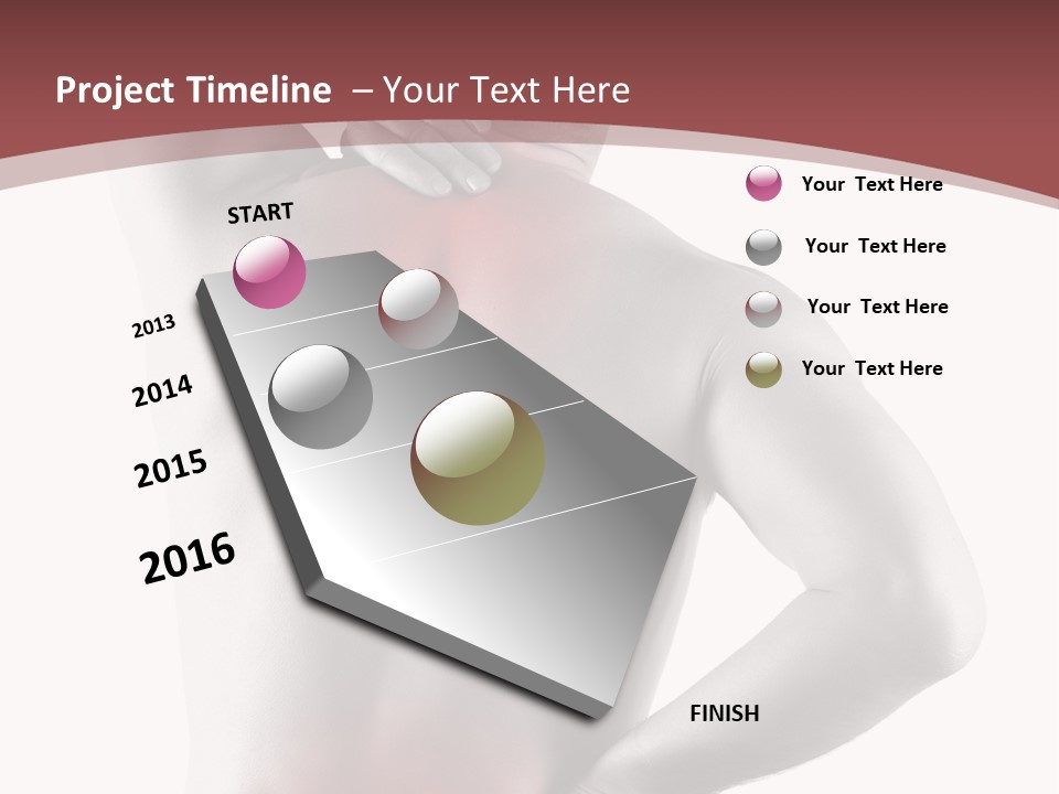 A Man Holding His Back In Pain Powerpoint Presentation PowerPoint Template