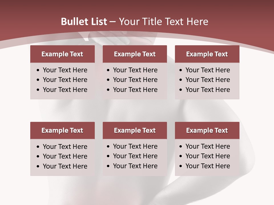 A Man Holding His Back In Pain Powerpoint Presentation PowerPoint Template