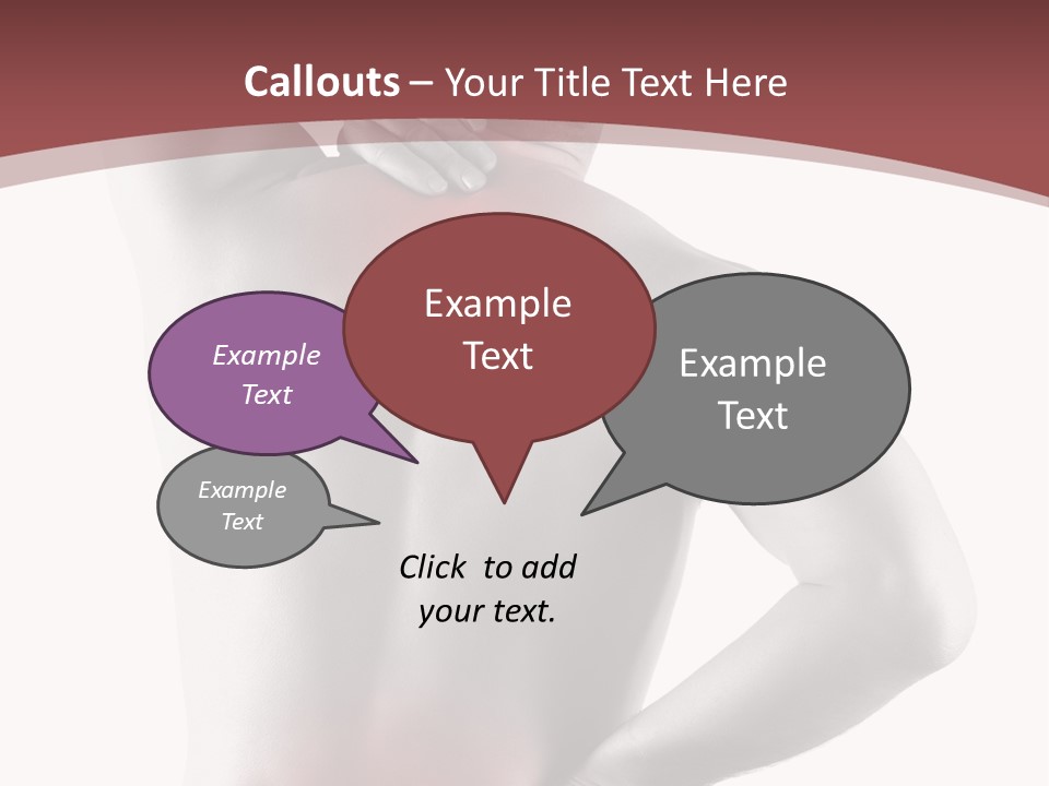 A Man Holding His Back In Pain Powerpoint Presentation PowerPoint Template