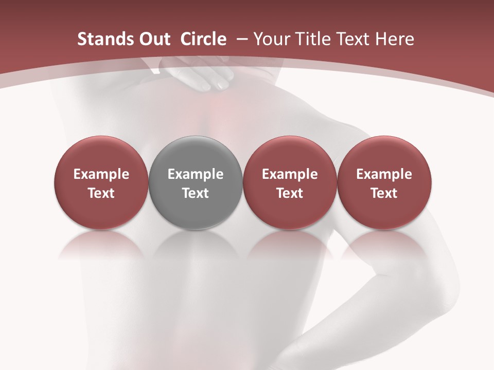 A Man Holding His Back In Pain Powerpoint Presentation PowerPoint Template