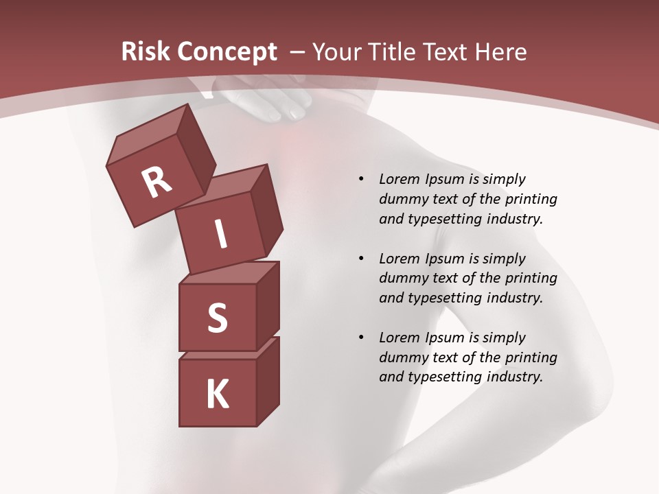 A Man Holding His Back In Pain Powerpoint Presentation PowerPoint Template