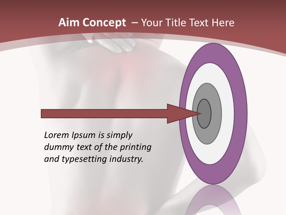 A Man Holding His Back In Pain Powerpoint Presentation PowerPoint Template