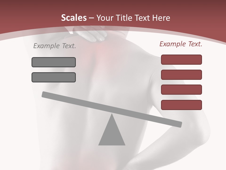 A Man Holding His Back In Pain Powerpoint Presentation PowerPoint Template