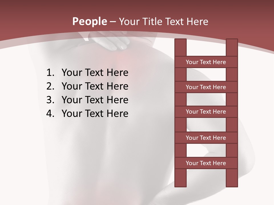 A Man Holding His Back In Pain Powerpoint Presentation PowerPoint Template