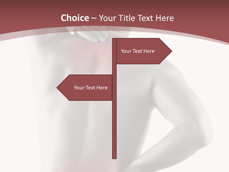 A Man Holding His Back In Pain Powerpoint Presentation PowerPoint Template